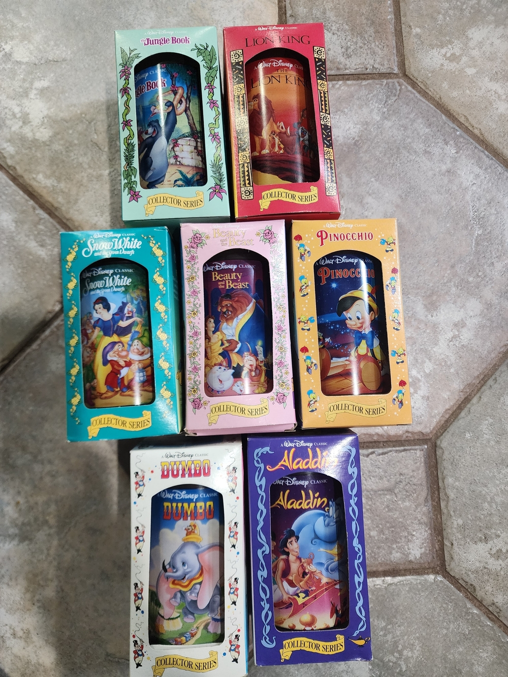 Vintage Walt Disney Collectible plastic cup series from burger king 1994
